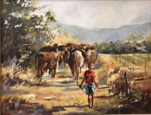 To New Pastures - 450x350mm